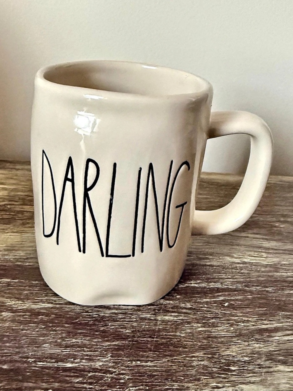 Rae Dunn Darling Artisan Collection Mug White